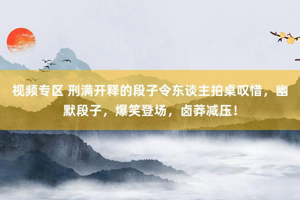 视频专区 刑满开释的段子令东谈主拍桌叹惜，幽默段子，爆笑登场，卤莽减压！